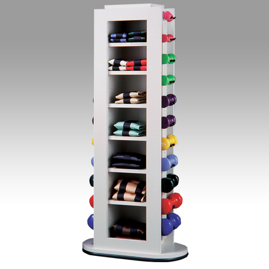 Clinton Kangoo Cuff/ Dumbbell Kiosk  (weights not included)..FRAME: Gray