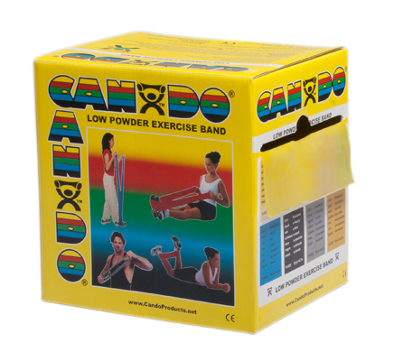 CanDoesistive Exercise Band - 50 yd Roll - Yellow - X-Light